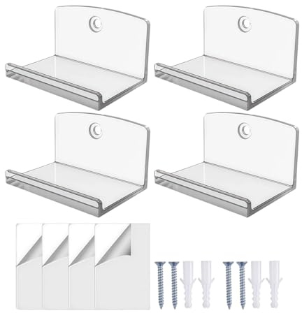 Bsbkoj Wandhalterung Für Schallplatten 4-teiliger Acryl Ständer
