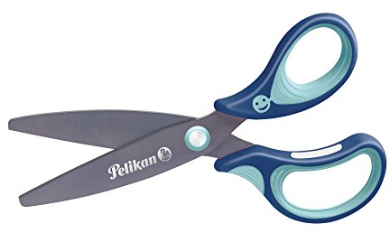 Pelikan 803502 griffix Schulschere SC1RB für Rechtshänder, blau (5 Stück)
