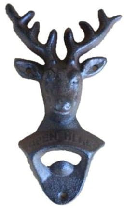 Wall Mounted Cast Iron Deer Bottle Openers