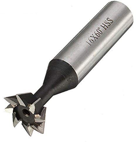 EsportsMJJ 60 Degree 10-35 mm Verzahnt Fräser HSS Straight Schaft Fräser-16 mm