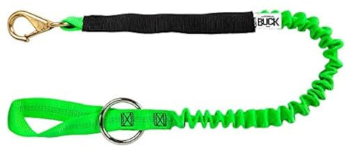 Buckingham 25Y13-48A CHAINSAW LANYARD, tool lanyard tether, Nylon/Steel Ring, 48, Green