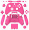 WPS Matte Case Housing Full Shell Set Faceplates + ABXY Buttons + RB LB Bumpers + Right/Left Rails for Xbox One S Slim (3.5 mm Headphone Jack) Controllers (Pink) 1708 Version