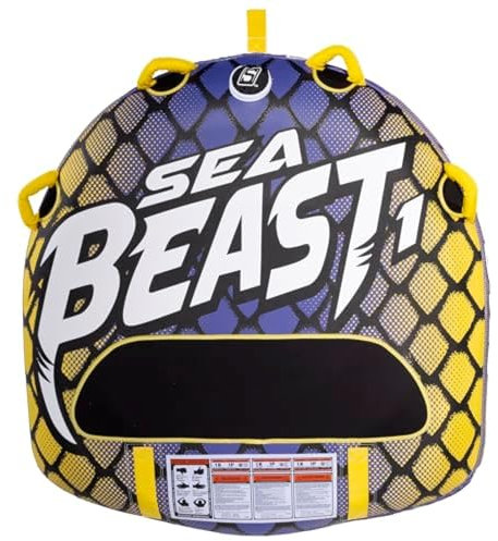 Seachoice 86911 Sea Beast Deck Tube, Reinforced Towing System, Foam Handles with Knuckle Guards, 50x48 inches