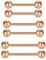 Langue Barre Téton Anneaux 14G Acier Inoxydable Droite Barbell Piercing Bijoux 12mm 14mm 16mm 18mm, Acier inoxydable, Acier inoxydable