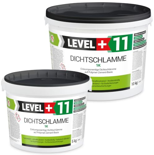 Dichtschlämme 1K 15kg, Abdichtung, Trockener Keller, Fundamentwände | Balkone, Terrasse, Dichtungsschlämme RM11