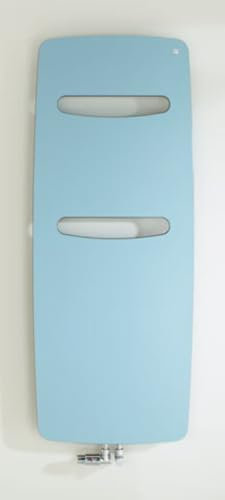 Zehnder vitalo Design Heizkörper VIT-150-050, 1500x490 mm, Ausführung Cut, mit Mittelanschluss, Badheizkörper: Weiß RAL 9016 - ZV200449B100000