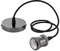 iTrend Vintage Ceiling Pendant E27 Lamp Holder Braided Light Fitting - Black Pearl