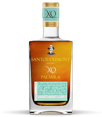 Santos Dumont Palmira | Premium Spirituose auf Rumbasis | Blend aus Melasse und Zuckerrohrsaft Rum | Lieblicher Geschmack | 700 ml | 40% Vol.