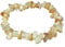 Lebensquelle Plus besonderes Splitterarmband | Handgefertigtes Elastisches Stretch Splitter Armband | Echter natürlicher Edelstein (Opal, gelb)