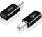 2 Stück USB B auf USB C Adapter, AreMe Typ C Buchse auf MIDI Konverter kompatibel mit Drucker, Elektro-Klavier, Laptops und mehr Typ-C-Geräten