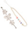 LEEQBCR 2 Stück Perlen Telefon Charme, Handgemachter natürlicher Edelstein Telefon Charme Damenmode Telefon Lanyard Handy Lanyard Handschlaufe für Schlüsselbund Handykette Anti verlorene Handykette