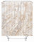 EHOMERY Duschvorhangbefestigungen Duschrollo Befestigung Felsen Polyester Beige Rostfreie Ösen Und 12 Hakenringe, 90X180Cm