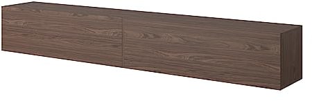 Selsey TV Schrank Board Sideboard Fernsehtisch Fernsehschrank 200 cm Hängend Walnuss Bisira