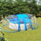 Homgoday Pool-Kuppel Poolüberdachung Pooldach Pool Abdeckung Gartendach Schwimmbadabdeckung Pooldach für Aufstellpools Poolabdeckung Dach Verstärkte Basis Oval Transparent 620x410x205 cm
