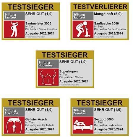 50x Testsieger Malle Sticker Set/Malle Aufkleber Set/Festivalsticker/Partysticker/Saufsticker/Mallorca