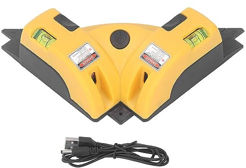 Ouitble Nivel Láser De ángulo Recto De 90 Grados, Indicador De Línea De Nivelación De Rayo Verde Visible Vertical Horizontal Para Colocación De Suelo Con Batería Integrada