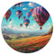 Hot Air Balloons Jigsaw Puzzles for Adults 1000 Piece Round Jigsaw Puzzle Gift Cardboard Puzzle 26.5x26.5inch