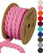 Halbach Seidenbänder recycelte Baumwollkordel, Breite: 10 mm/Länge 4 Meter, Nachhaltiges Baumwollgarn für Makramee, Naturkordel zum Basteln, Farbe: blasspink