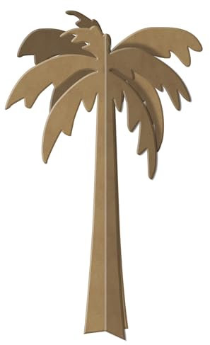 Aladine - Déco de Table Palmier - Forme en Bois à Décorer - 13 x 20 cm - CERTIFIE PEFC 100%