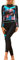 Neoprene Wetsuit One Piece Women Front Zipper Rash Guard Long Sleeve UV Protection Swimsuit Full Body Diving Suit for Water Sport Bule M