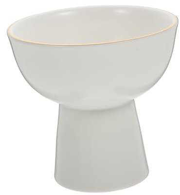 MAGICLULU 1stk Dessertbecher Porzellan Eisbecher Zwiebel Schüssel Eisbecher Tasse Sektschalen Vanillepudding Eisschüssel Runde Schalen Nudeln Schale Eiscreme Schüssel Glas Keramik Kelch Weiß