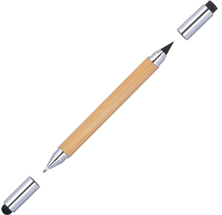 2in1 Touchpen Kugelschreiber und endlos Mine aus Bambus