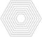 Jowxsx Hexagon Stanzschablone, Metallschablone, Stanzformen für DIY, Scrapbooking, Fotoalbum, dekorative Prägepapier-Stanzformen für Kartenherstellung