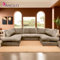 Generic U Shaped Cord Sofa - Back Cushion Sofa with Memory Foam Seating & Removable Covers - Versatile for Living Room, Bedroom, Office (Coffee, Full Back)
