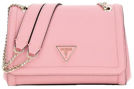 GUESS Noelle Covertible Xbody Flap Bag Pink