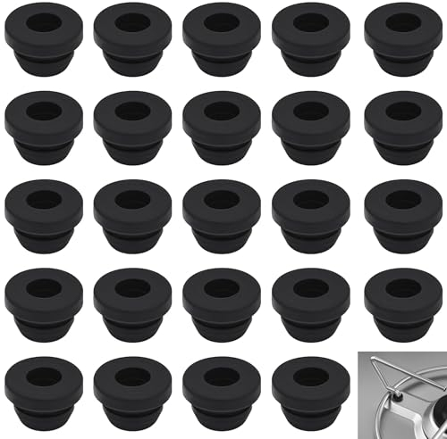 HAOBIN 24 Stück Gummidurchführungen Topfträgergummis Rost gummifüße Gummitüllen für Topfstützen Kompatibel mit Dometic,Smev und Thetford 5 mm Stangen,Schutzgummi Durchführungen für Wohnwagenkocher