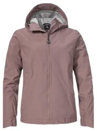 Schöffel Damen Jacket Style Bohorok WMS, wasserdichte, atmungsaktive Outdoor Jacke, elegante Funktionsjacke mit Kapuze und Stufensaum