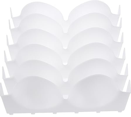 MAGICLULU Caja De Almacenamiento De Sujetadores 6piezas Organizador De Ropa Interior Caja De Plástico