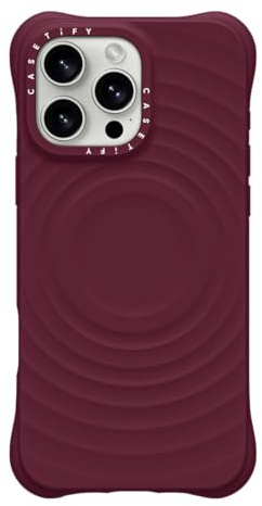 CASETiFY Ripple Silicone Case for iPhone 16 Pro Max [Magsafe Compatible / 6.6 ft. 2X Military Grade Drop Protection] Soft-Touch, Secure Grip - Mulberry