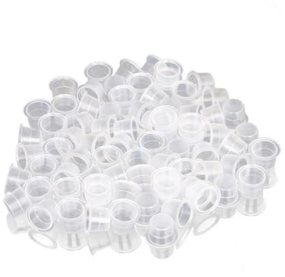 1000 Stück Einweg Tintenbecher Größe M 13mm für Pigment | Einwegkappen für Permanent Make Up, Leicht zu Reinigen, für Mikroblading und Wimpernstation