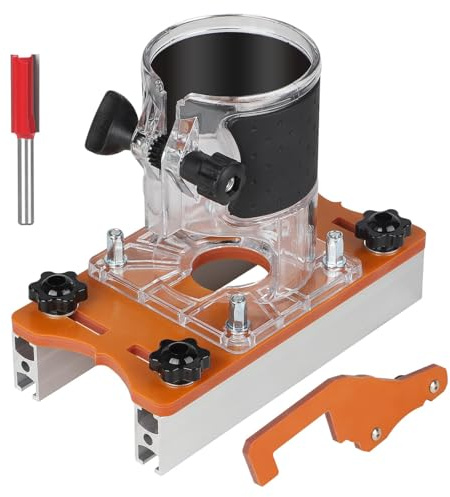 Gurtt Wood Router Tool Slot Holder Set, Wood Base Locator for 65mm Router, for Edges, Slots, 0-5cm Board