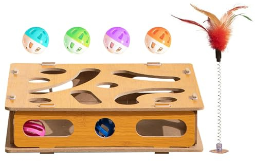 Générique Cat Nail File Box – Kitten Nail Clipper Activity Box, interaktives Claw Training und Boredom Relief, Pet Enrichment Entertainment, Safe Scratchse Puzzles Design für Kittens Erwachsene Katzen