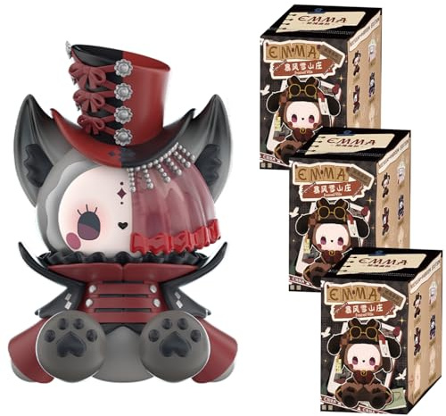 Lucky Emma Secret Forest Blizzard Manor Blind Box 3er Set – 3 zufällige Figuren (10 cm), Kawaii Mystery Sammlerfiguren, 8 Designs + 4 seltene Rare