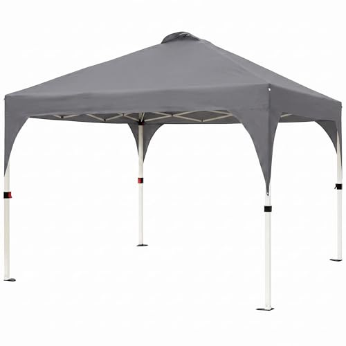Pavillon 3x3m, Pop-Up Faltpavillon, UV Schutz 50+, Partyzelt Wasserdicht Stabil Mit Tragetasche, 4 Sandsäcken & 4 Seilen, Höhenverstellbar Für Party Camping Extremes Wetter