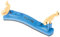 Kun Schulterstütze Collapsible Mini blau, für 1/4-1/16 Größe