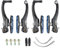Chooee Fahrrad V Bremse,Aluminium V-Brake Bremsen Set Schwarz/Blau
