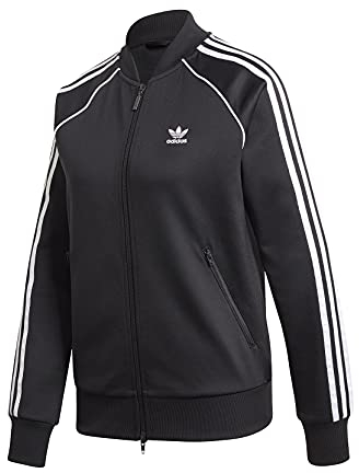 adidas SST TRACKTOP PB Felpa, Donna, Nero/Bianco (Black/White), 36 EU