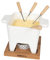 Boska Tapas Fondue Bianco L - Pour fondue au fromage et sauces - Résiste au micro-ondes et au lave-vaisselle - Capacité de 600 ml