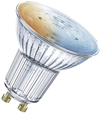 LEDVANCE Smarte LED-Reflektorlampe mit WiFi Technologie, Sockel GU10, Lichtfarbe änderbar (2700-6500K), Dimmbar, ersetzt Reflektorlampen mit 40 W, SMART+ WiFi SPOT GU10 Tunable White, 1er-Pack