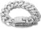 Halukakah Goldkette für Herren Männer,20MM Kubanische Kette Iced Out Platin Weißgold Überzogen Armband 20cm,Labordiamanten Hand Eingelegt,mit Geschenkbox