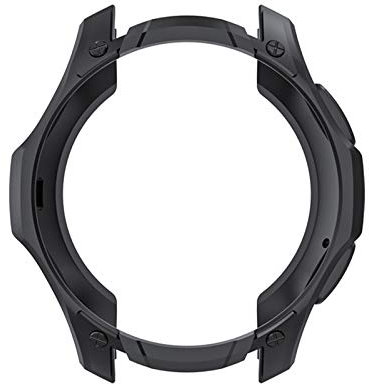 Für Samsung Gear S3 / Galaxy Watch 46mm Schutzhülle,Colorful Soft Silikon Ultra dünn TPU Hülle Case Schutz für Samsung Gear S3/Galaxy Watch 46mm Smartwatch (Schwarz)