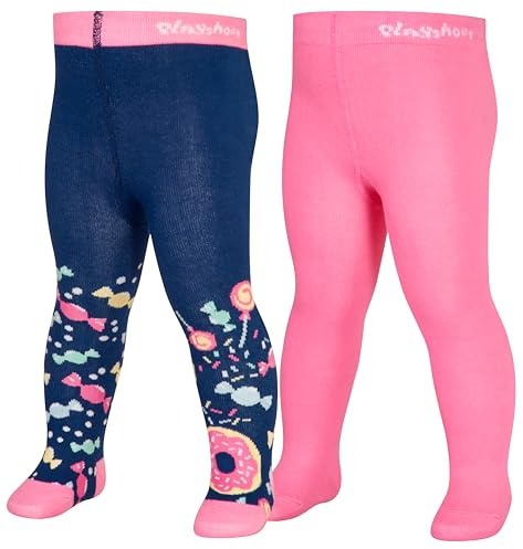 Playshoes Strumpfhose Unisex Kinder Strumpfhose, Bonbons 2er Set, 62/68