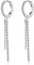 SLUYNZ 925 Sterling Silber Perle Kugel Creolen Ohrringe für Frauen Damen Minimalistische Bar Creolen baumeln