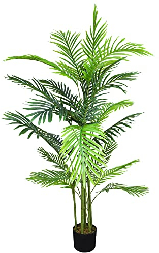 Decovego Plante Artificiel Palmier Plante Arbre Artificiel Artificielle Sélection, Sélection Plante d'palmier:Palmier modèle 8 (150 cm)