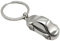 AUTOZOCO Llavero metálico en forma de coche, diseño coche, Llavero Automovil cromado, Key Chain car, Regalo concesionario, llavero Metálico auto, Color Plateado