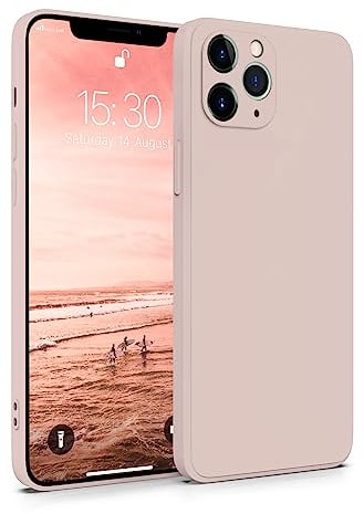 MyGadget Case for iPhone 11 Pro Max - Cover Ultra Thin TPU - Soft Touch Rubber & Anti-Scratch Shell - Flexible Silicone - Matte Pink